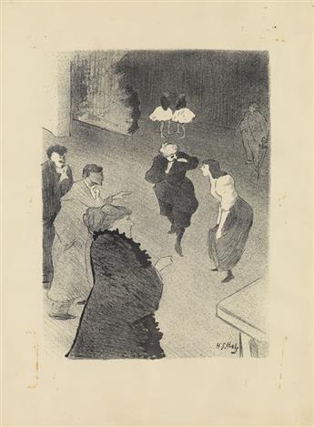 HENRI-GABRIEL IBELS (1867-1936) & HENRI DE TOULOUSE-LAUTREC (1864-1901). [ART NOUVEAU.] Group of 11 plates & 1 music sheet. 1887-1895.